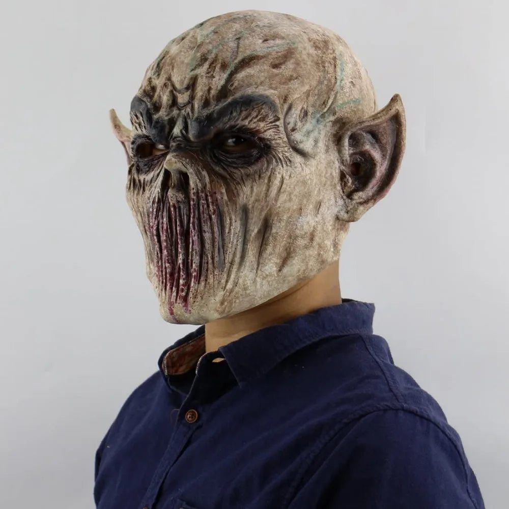 Scary Halloween Mask Alien Killer Fork Monster Party Decor Zombie Devil Masks Creepy Biochemical Vampire Costumer Cosplay Props