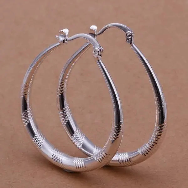 fashion wholesale beautiful 925 Sterling silver Earring for women classic charm Jewelry cute lady wedding party