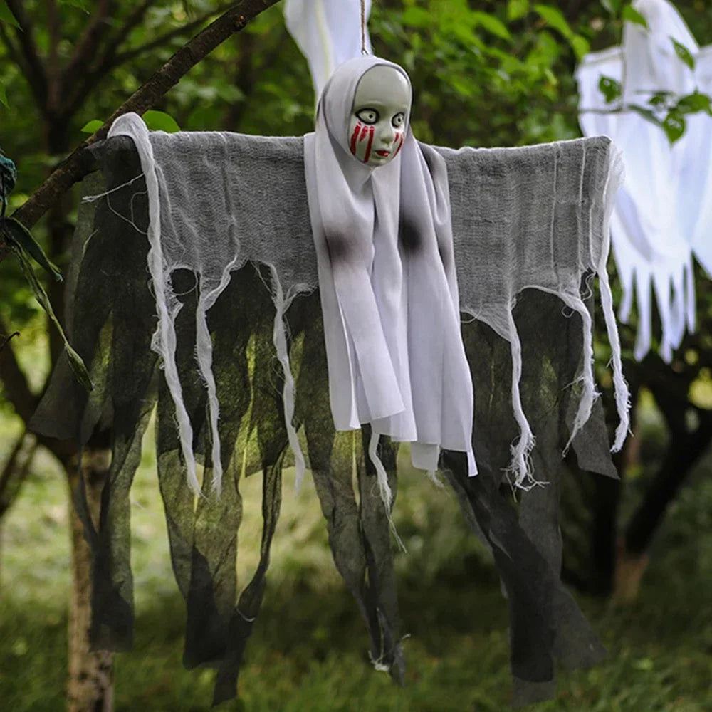 Halloween Horror Skull Hanging Decorations Ghost Outdoor Haunted House Scary Pendant Props Halloween Party Decorations Supplies