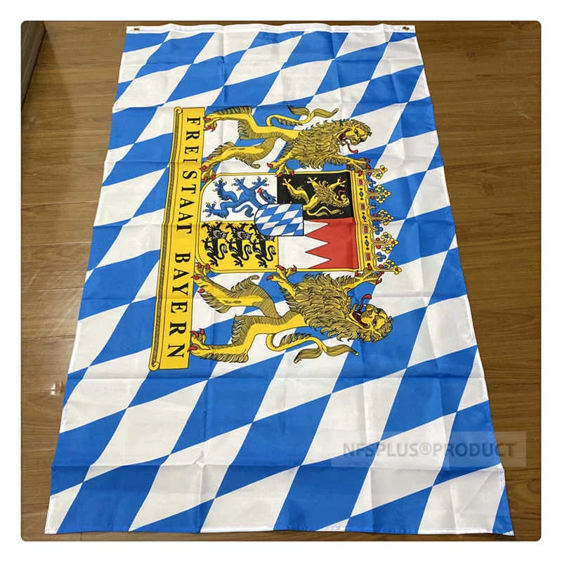 German Bavaria Flag Germany Deutschland 90x150cm Polyester Printed Bayern Bavarian Flags Banners For Decoration Celebration