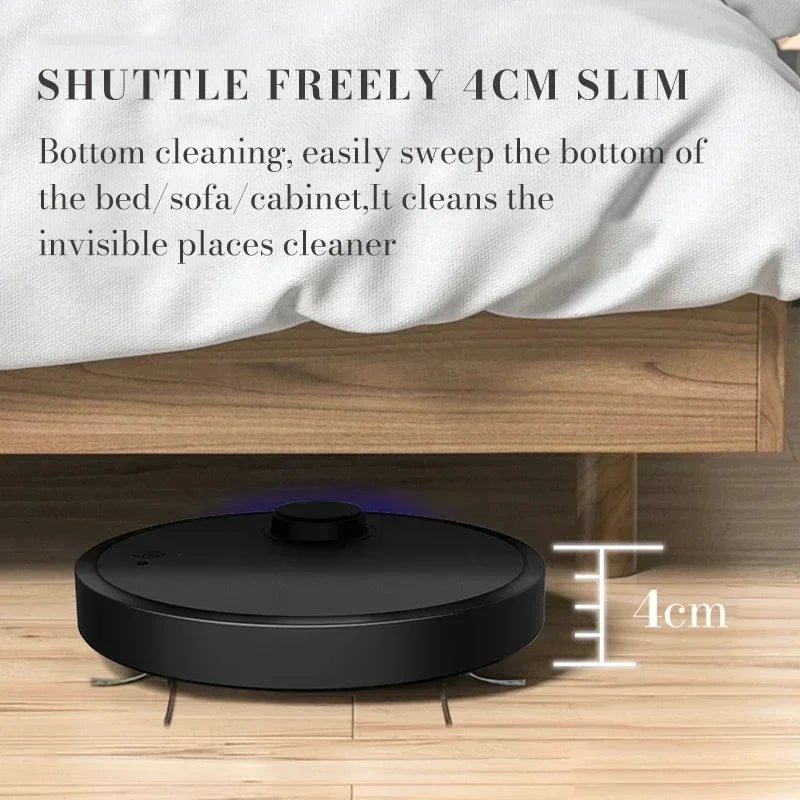 2024 3-in-1 Wet And Dry Ultra-thin Cleaning Machine Automatic Robot Vacuum Cleaner Smart Wireless Sweeping Mopping Smart Home