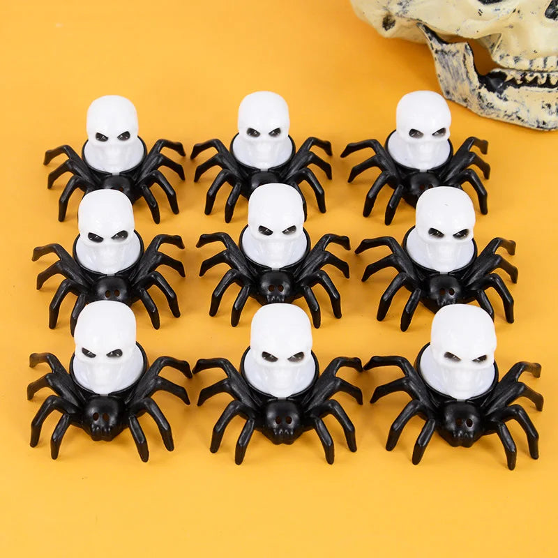 Halloween Decorations LED Candle Light Plastic Spider Skull Lamp for Home Bar Haunted House Halloween Party Decor Horror Props