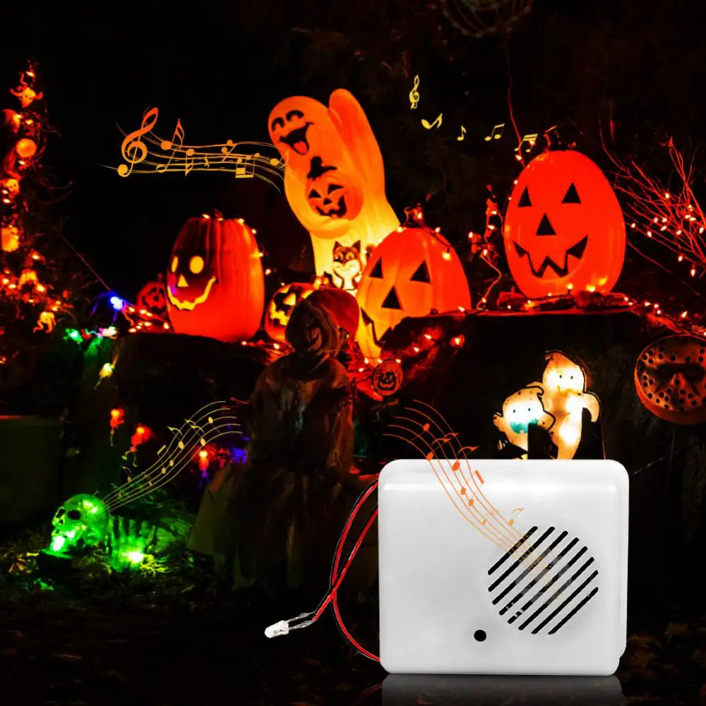 Christmas Halloween Sound Sensor Voice-activated Scary Props Decoration Sound Sensor Scream Speaker Haunted House Horror Props