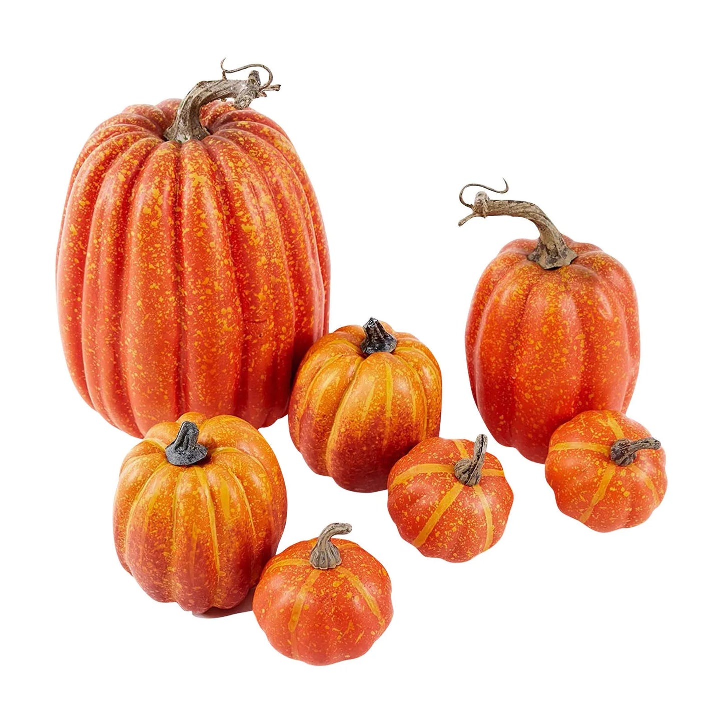 7Pcs Halloween Simulation Pumpkin Model Artificial Craft Fall Harvest Decoration