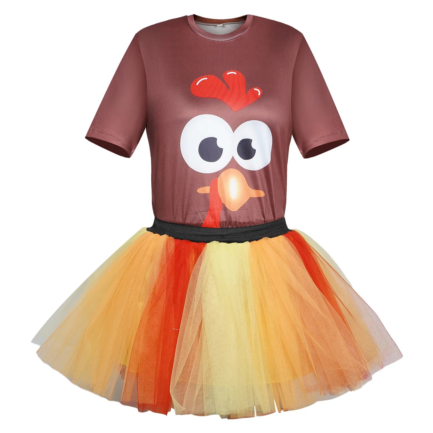 Halloween, Thanksgiving, Party, Turkey Dress, Cos Dress, Festival Performance, Fluffy Dress, Cosplay, Animal Role Playing Dress