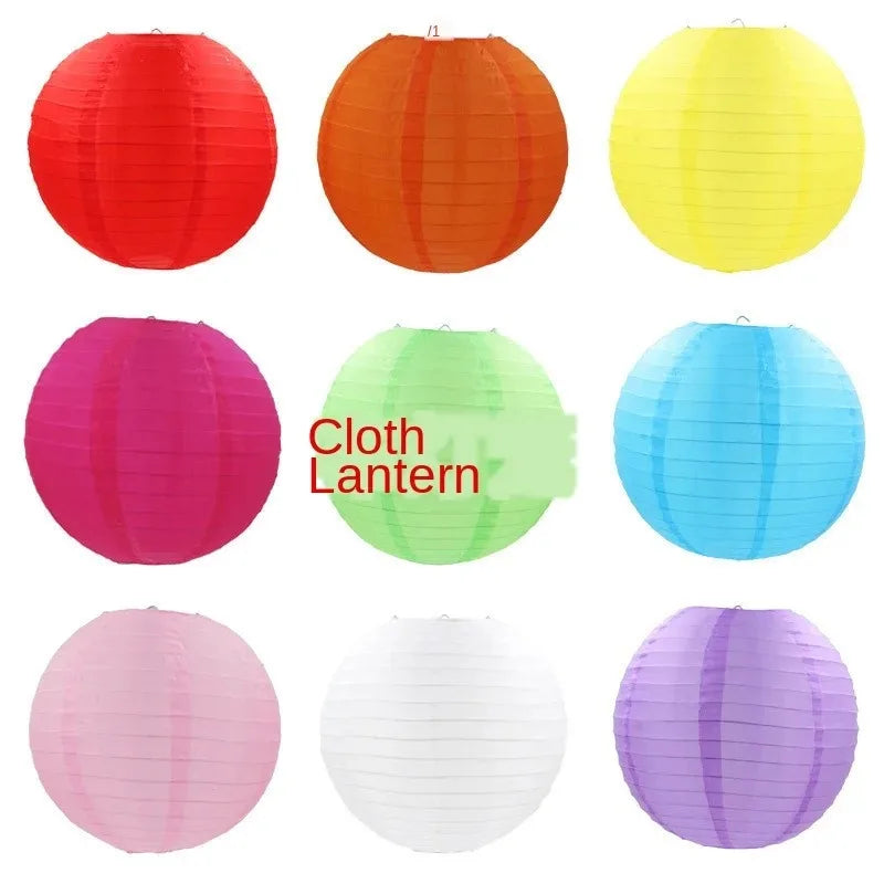 1pes 10inch(25cm)Chinese Lanterns New Year Decoration Round Paper Lantern Wedding Party Decoration Xmas Holiday Supplies Lamp