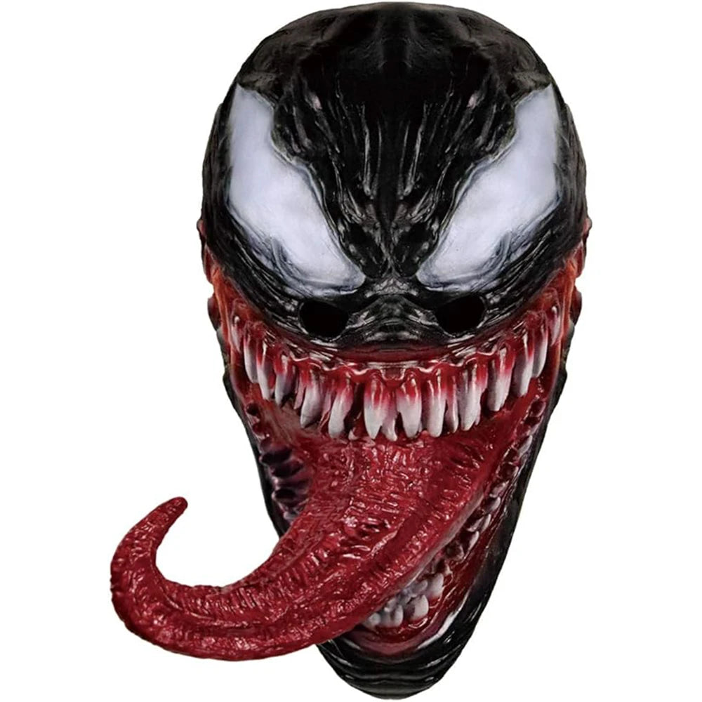 Horror Monster Mask Superhero Movie Cosplay Head Cover Halloween Costume Party Haunted House Prank Prop Long Tongue Latex Masks