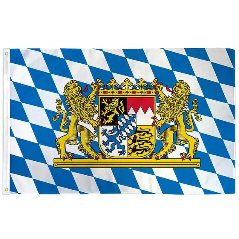 German Bavaria Flag Germany Deutschland 90x150cm Polyester Printed Bayern Bavarian Flags Banners For Decoration Celebration