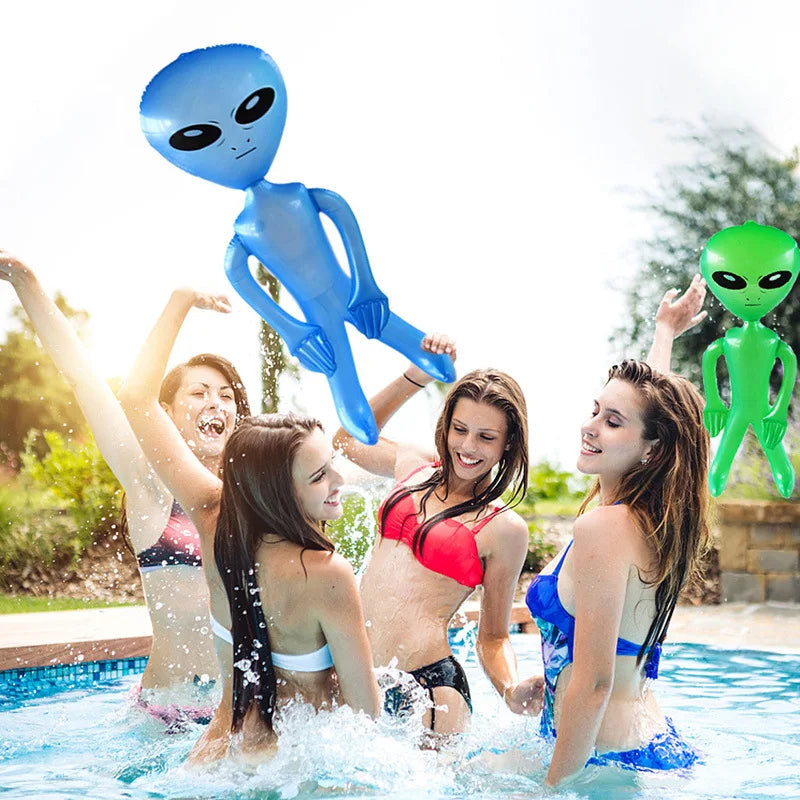 90cm Inflatable Alien Doll Toys Bar Party Halloween Decoration Balloon Alien Theme Outdoor Christmas Birthday Gift Toys for Kids