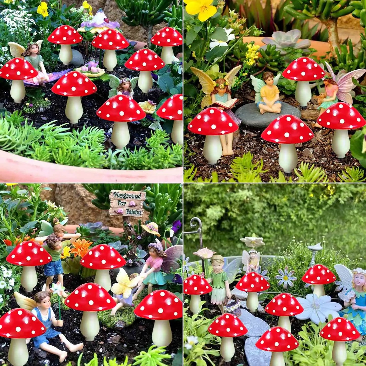 Solar Mushroom Lights for Garden Decor Waterproof Outdoor Night Light LED Fairy Lamp for Christmas Halloween Garden Lawn Pathway