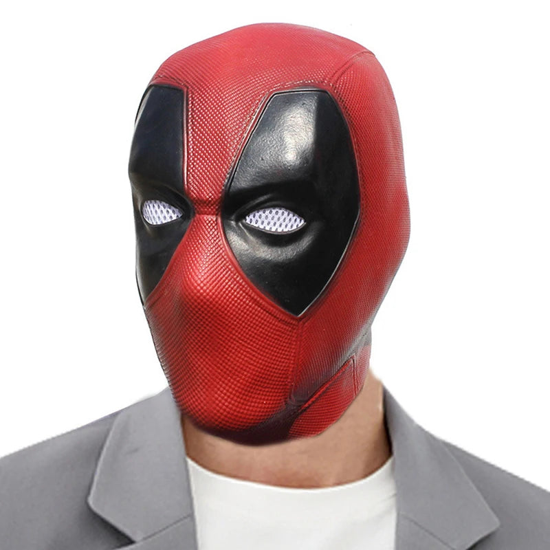 Deadpool Cosplay Mask Wade Winston Wilson Latex Soft Movie Funny Adult Party Deadpool Masks Halloween Costume Props One Size