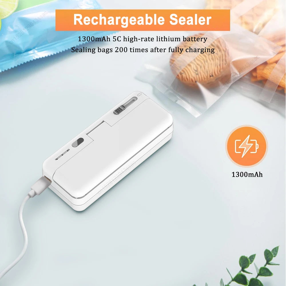 Plastic Bag Sealer Sealing Machine Handheld Mini Heat Bag Sealer Thermal Food Bag Sealer Portable Plastic Bag Sealing Machine