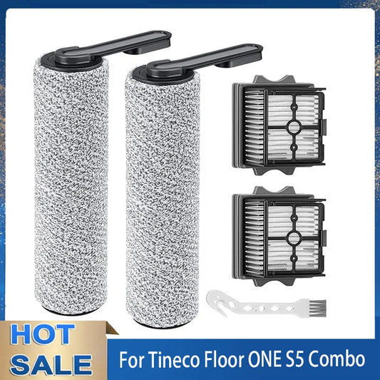 For Tineco Floor ONE S5 Combo Cordless Wet Dry Vacuum Cleaner Set Replacement Brush Roller And Vacuum HEPA Filter Accessories