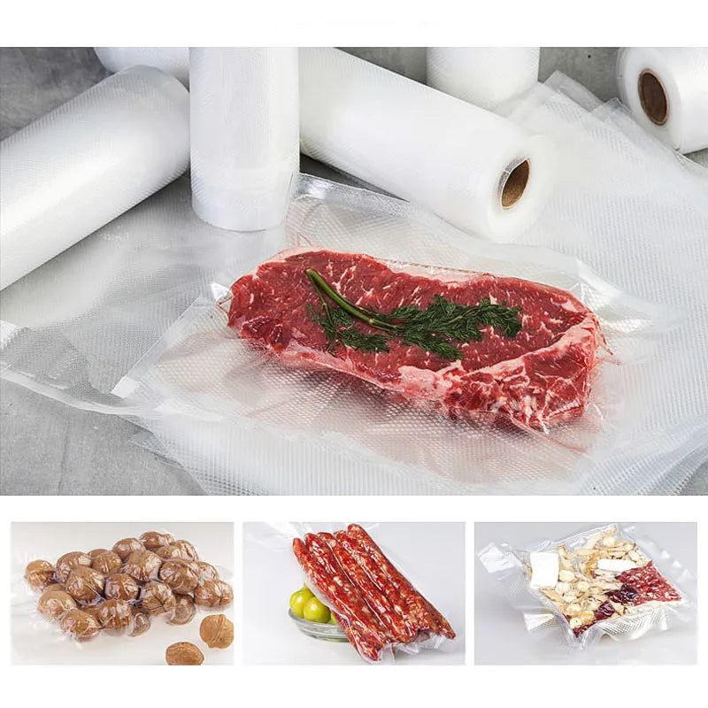 Food Vacuum Bags for Sous Vide Storage Packaging bag for Vacuum Sealer Meat Fruits Vegetables 500cm/Rolls