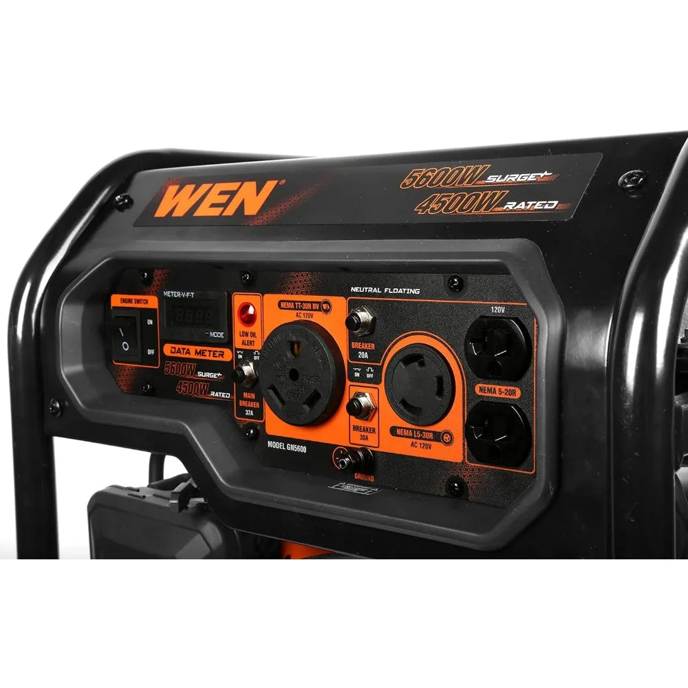 5600-Watt Portable Generator, 224cc, Transfer-Switch and RV-Ready (GN5600)