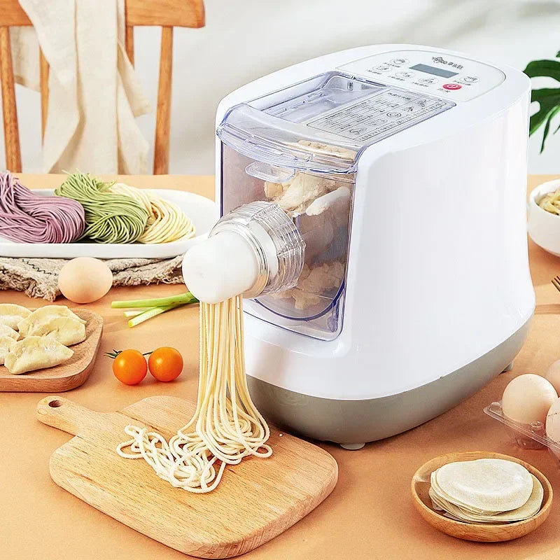 220V/ 110V Electric Automatic Noodle Maker Machine Multifunction Pasta Maker Dough Roller Dumpling Skin Machine Various Shapes