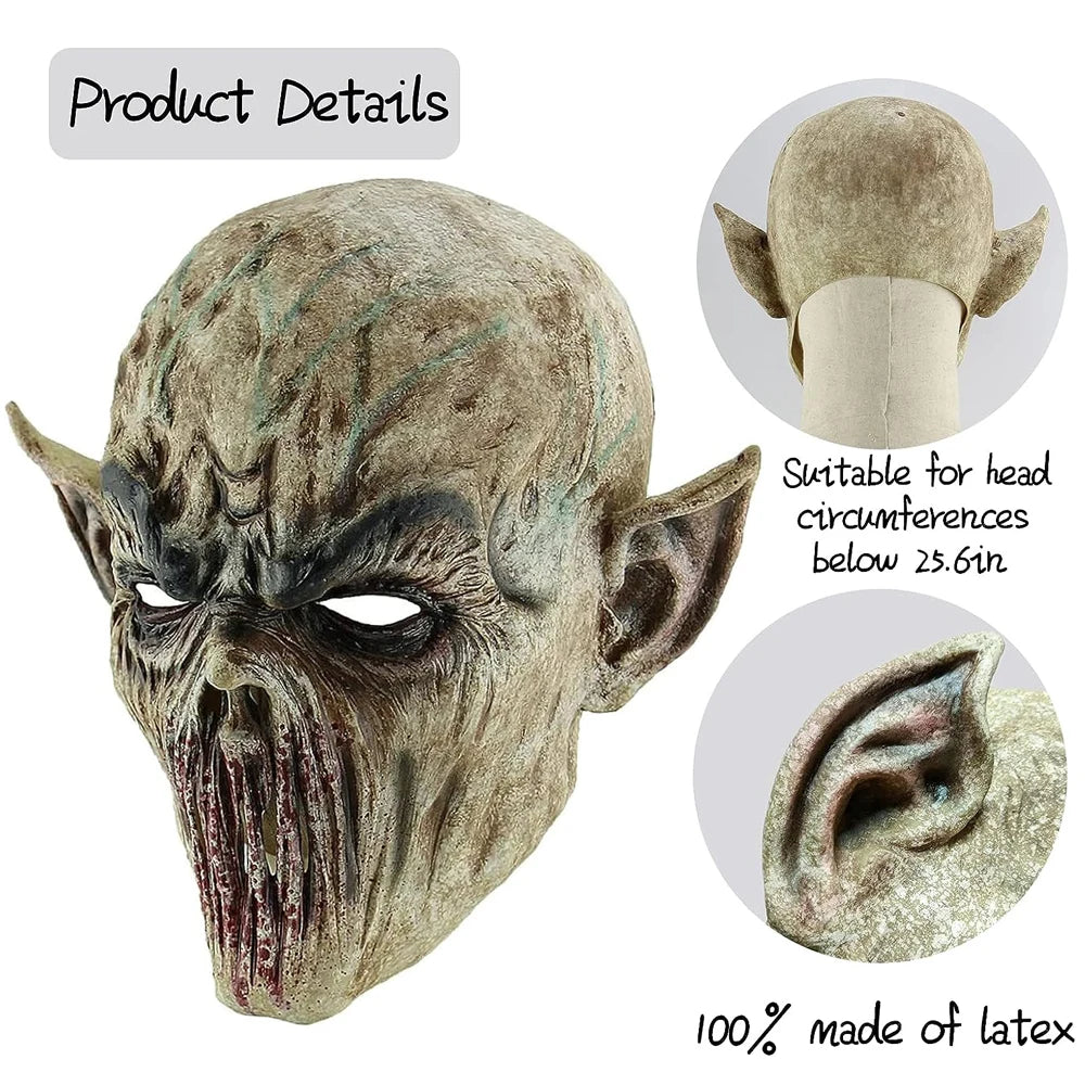 Scary Halloween Mask Alien Killer Fork Monster Party Decor Zombie Devil Masks Creepy Biochemical Vampire Costumer Cosplay Props