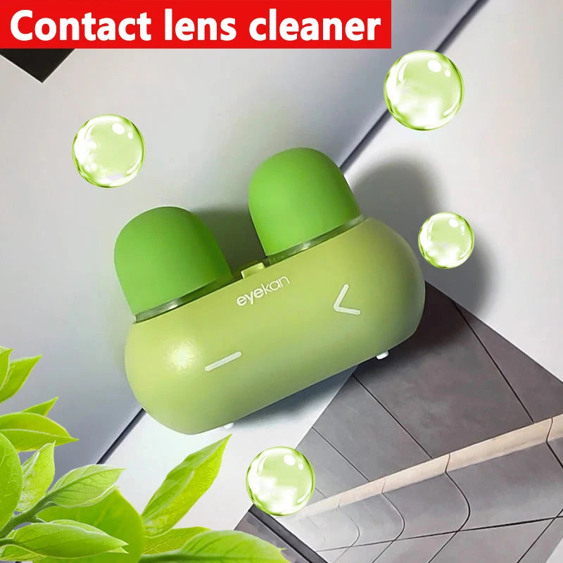 Contact Lenses Cleaner Ultrasonic With Removable Box 110KHz Remove Tear Protein Cleaning Machine Portable Contact Lenses Case