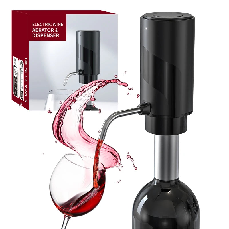 Rechargeable Electric Wine Aerator Dispenser One-touch Automatic Wine Decanter Intelligent Bar Accessories Tool