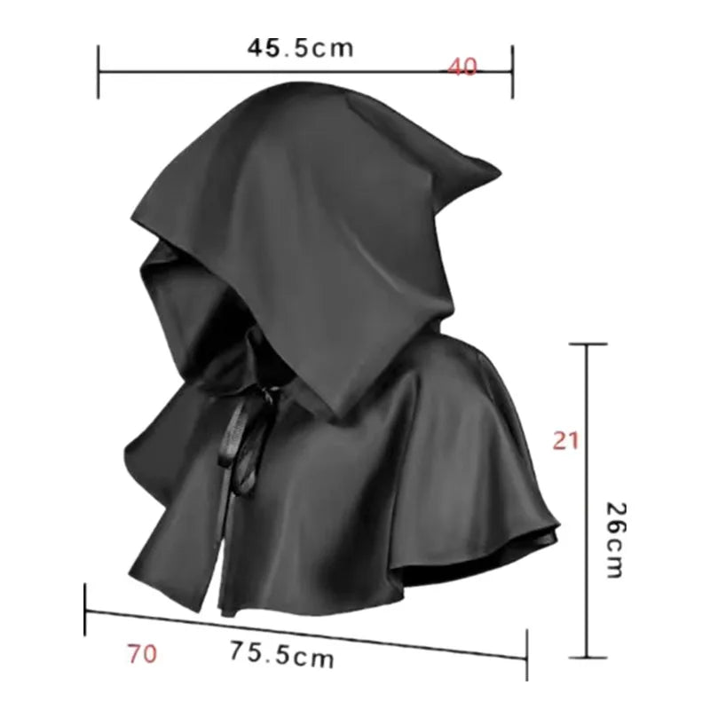 Halloween Plague Doctor Mask and Cloak Costume Props  Long Nose Beak Leather Masks for Adult Reaper Cloak Medieval Black Hat