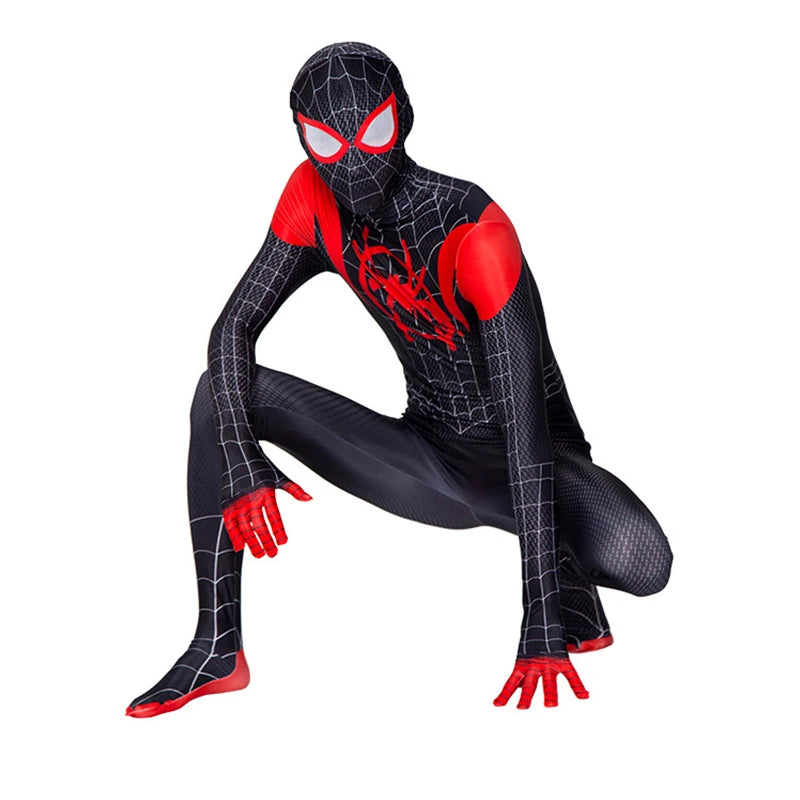 Spiderman Costume Spider Man Black Panther Iron Man Spider Gwen Cosplay Zentai Jumpsuit Bodysuit Halloween Costume Adult Child